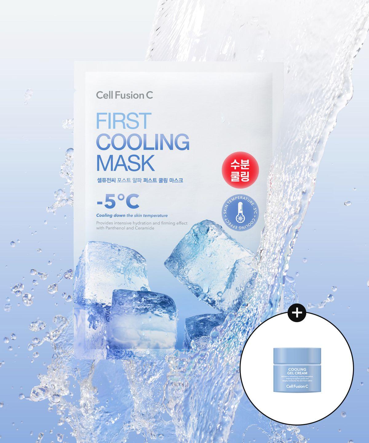 First Cooling Mask 10 Sheets + [Gift] Gel Cream 10ml