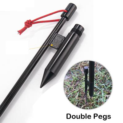 Folding Aluminum Alloy Lamp Pole Adjustable Lantern Holder Rod  for Camping Hiking Fishing