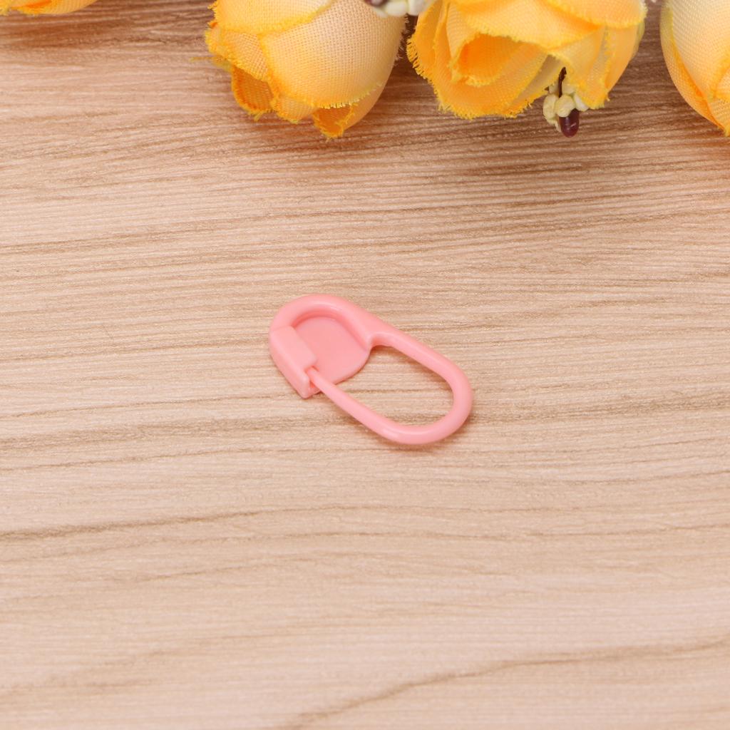 100Pcs Colorful Knitting Stitch Markers Crochet Locking Tool Craft Ring Holder