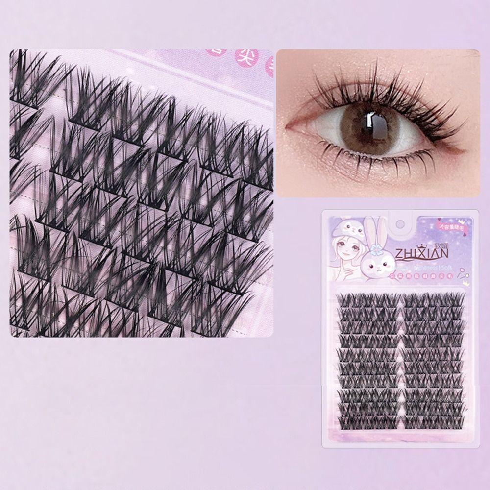 With Jelly Glue Strips Sunflower False Eyelashes Glue Free 3D False Eyelashes Manga Lashes  Girl