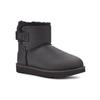 UGG Mini Bailey Logo Strap Retro Fashion Fleece Lined Snow Boots Women boots Black 1123623-UMBL