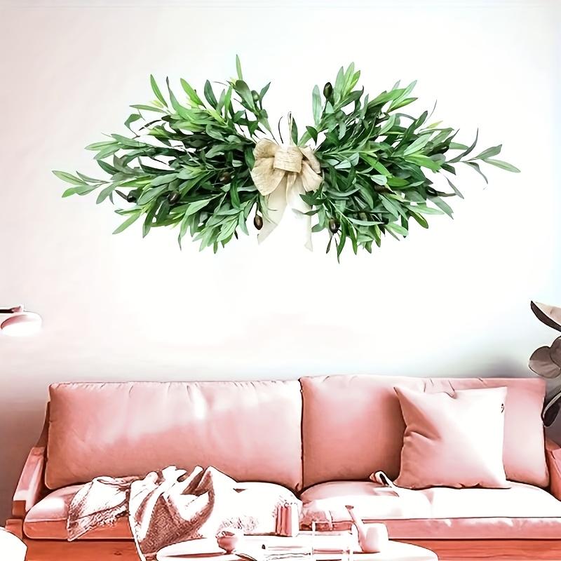 Artificial Olive Leaf Garland Horn, for Christmas, Halloween  Kitchen, Dining Room, Indoor Living Room Entrance - All Seasons