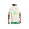 Nike Swoosh Letter Print Ribbed Crew Neck Short Sleeve T-Shirt Men Tops Off-White FN0809-113