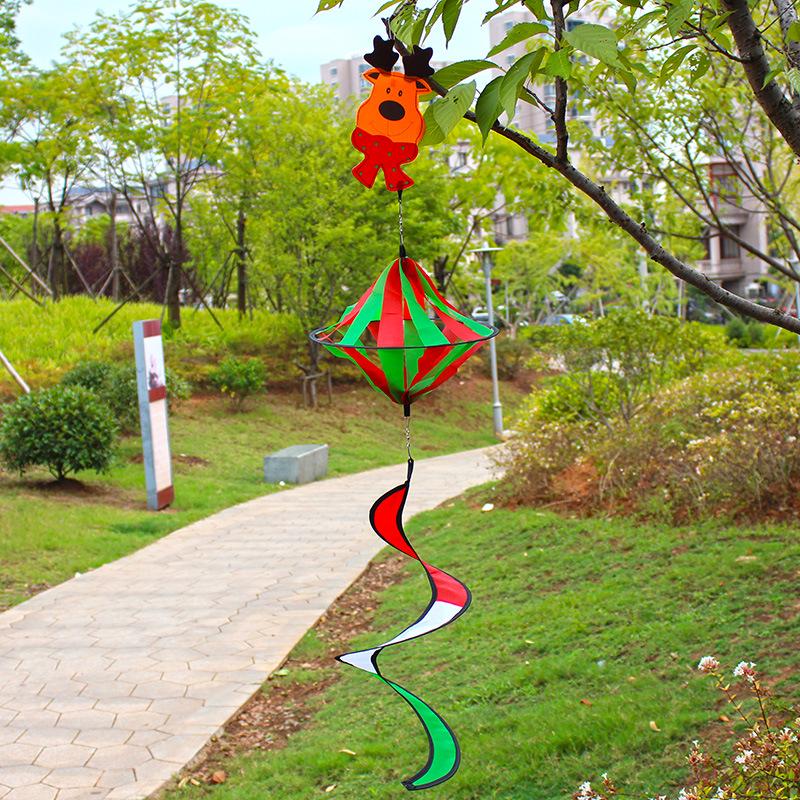 

Outdoor Rotating Santa Claus Rainbow Wind Tube - Colorful Dynamic Christmas Decoration Toy