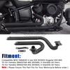 Motorcycle Part Exhaust Pipes Mufflers Steel Pipes Stainless Black For Yamaha Dragstar 650 400 V-Star 650 XVS650 XVS400