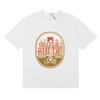 RHUDE Geometric Letter Print T-Shirt Mens Womens American Vintage Short Sleeve Tee