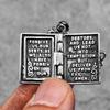 Svatou Bibli lze otevřít Nerezová ocel Pánské Dámské Náhrdelníky Přívěsek Řetízek Punk Módní Šperky Kreativita Dárek Velkoobchod