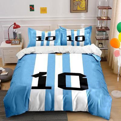 Blue Stripes, Number 10. Bedding Sets Duvet Cover Sets Duvet Covers Pillowcases(1 * Duvet Cover 2 * Pillowcases, Without Duvet Insert)