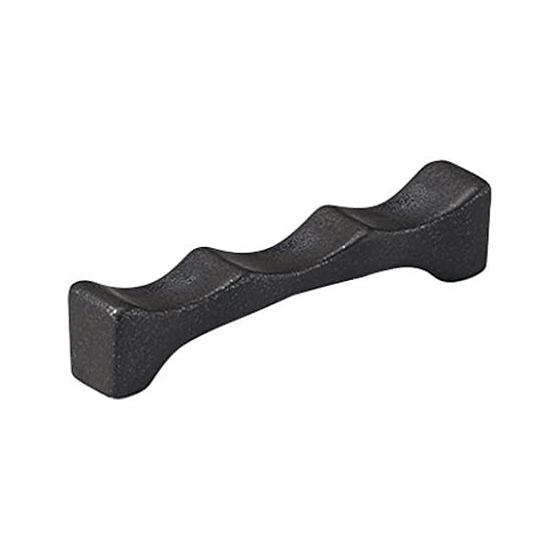 Koyo Pottery Triple Cutlery Rest, Crystal Matte Black, 18030081, Mino Ware, Simple, Commercial Use, Approx. W10 x D1.7 x H2.1cm, Japan