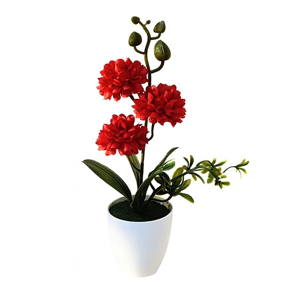 Small Ball Chrysanthemum Artificial Flower Bonsai Multicolor Photo Props Faux Chrysanthemum Flowerpotted Plastic