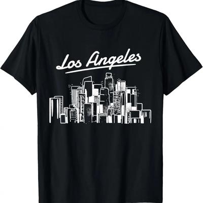 Los Angeles Skyline LA Vintage California T-Shirt