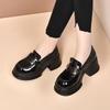 British style platform small leather shoes 22 new spring small height increase single shoes small leather shoes