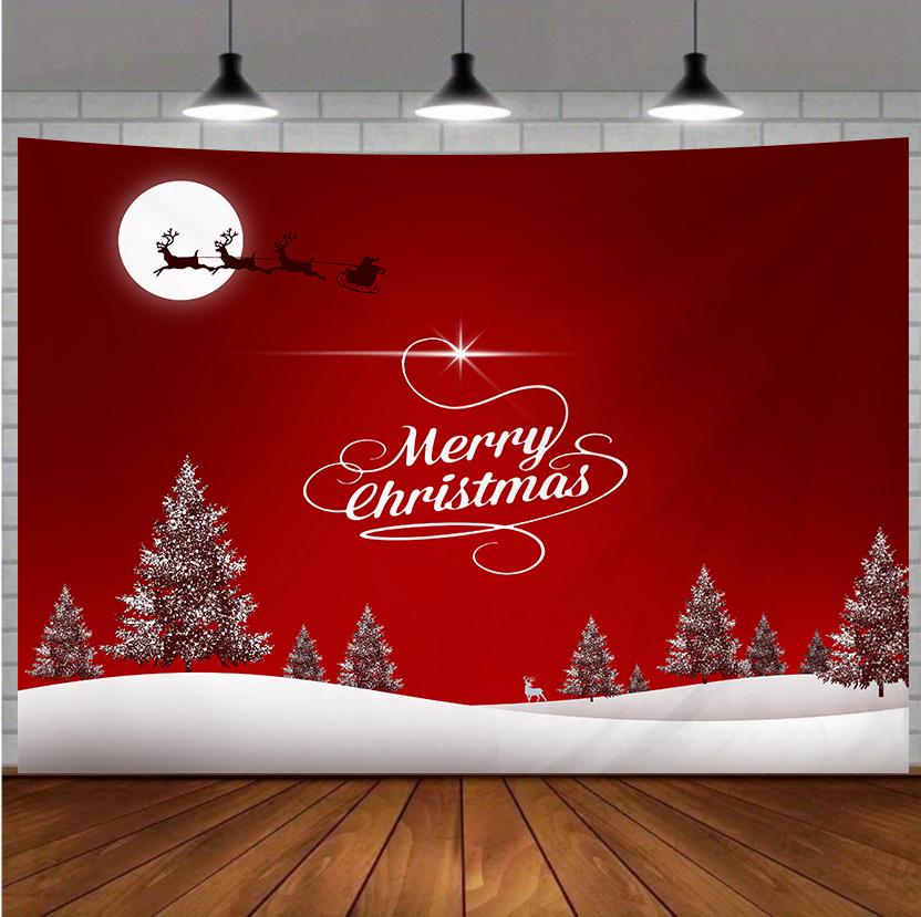 Cross-border Christmas Tapestry: Home Décor Wall Hanging for Bedroom & Photography