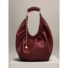 Luo Jia Quetschtasche, Extrusionsbeutel, Hochtexturiertes Weiches Rindsleder, Donut-Ketten-Tasche, Tragbar, Schulter-, Crossbody