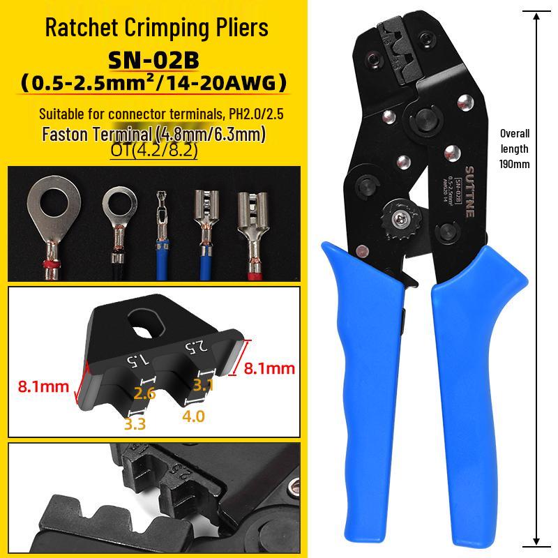 DuPont Connector Crimping Tool for 2.54mm Electrician Terminal Pins