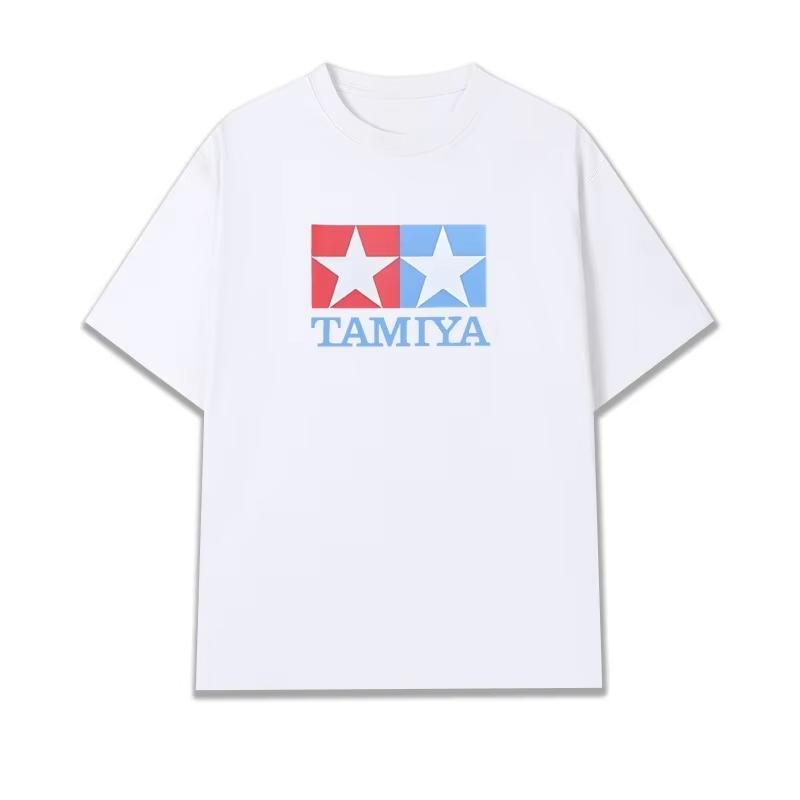 2025 TAMIYA Anime Print Cotton T-shirt Unisex Men Women Summer Short Sleeve Fashion Brand Tee Luxury Casual Y2k+ Tops
