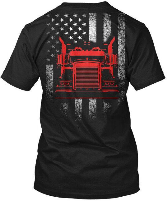 

Trucker American Tee T-Shirt Made in the USA Size S to 5XL L
