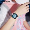 Fashion Brand Women elegant Quartz Watch waterproof Ladies Casual Silicone Watches Clock Girl Square watch Numbers line scales