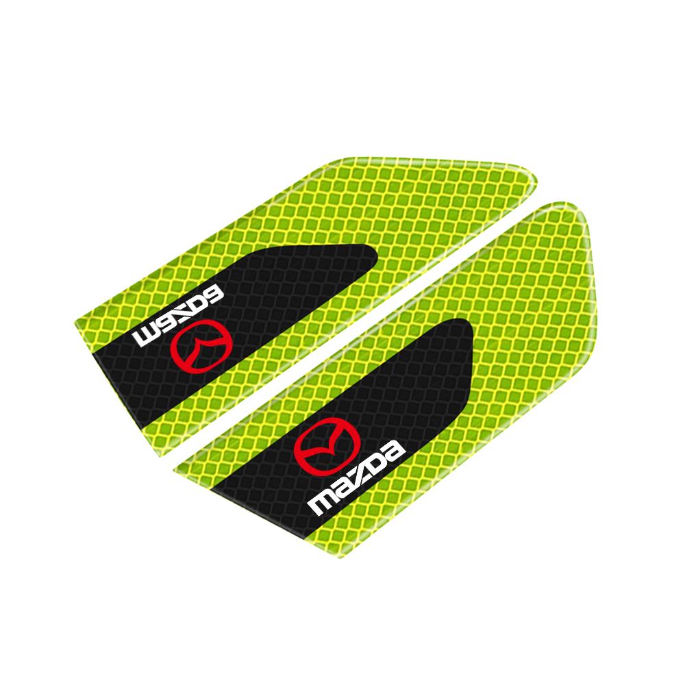 Car Accessories PVC Warning Emblem Fender Safety Anti-collision Sticker For Mazda 3 5 7 Axela Atenza CX-3 CX9 CX4 CX-8 valve cap d3