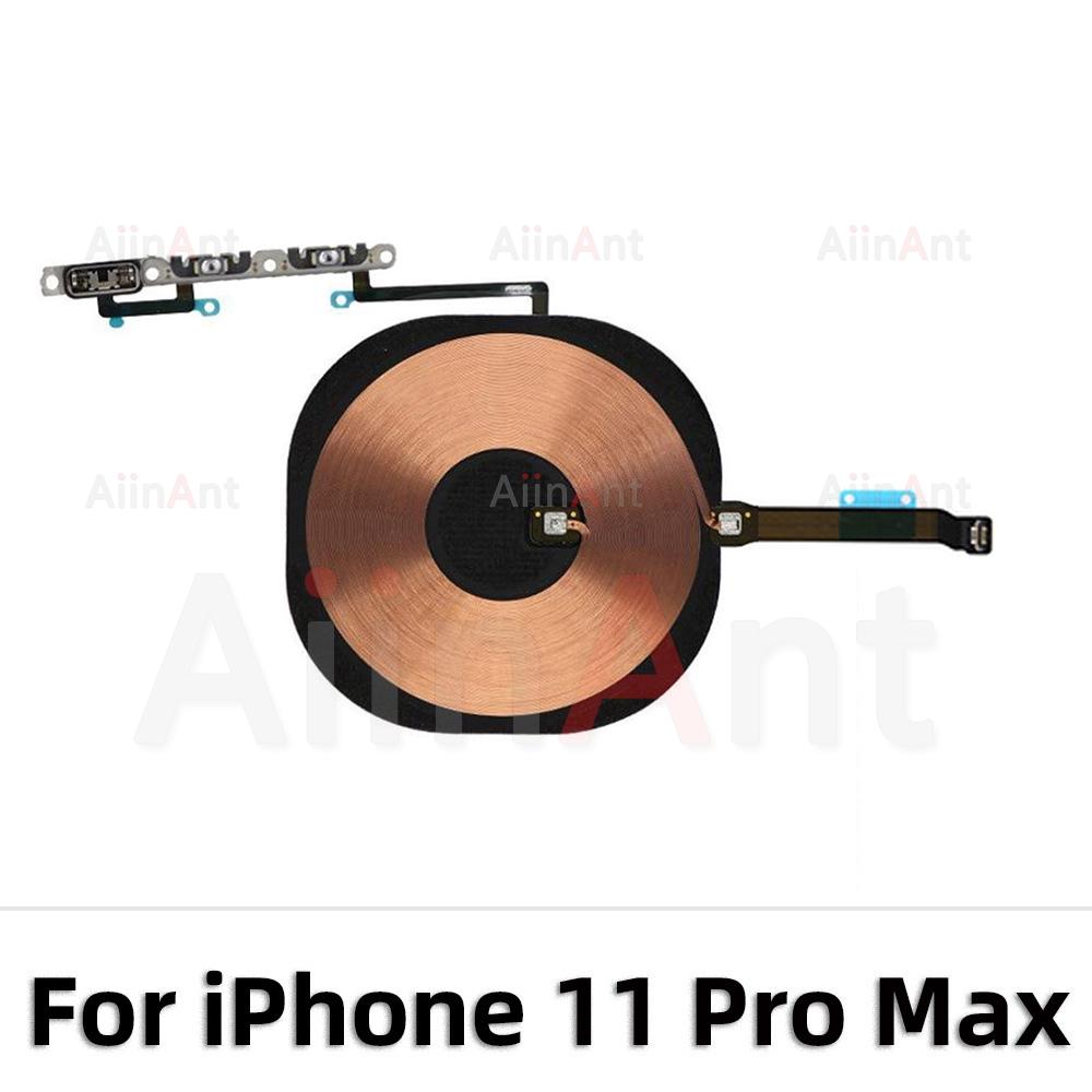 AiinAnt Power Volume Flash Light NFC Wireless Charging Flex Cable For iPhone 11 X Xs Pro Max XR Phone Sapre Parts