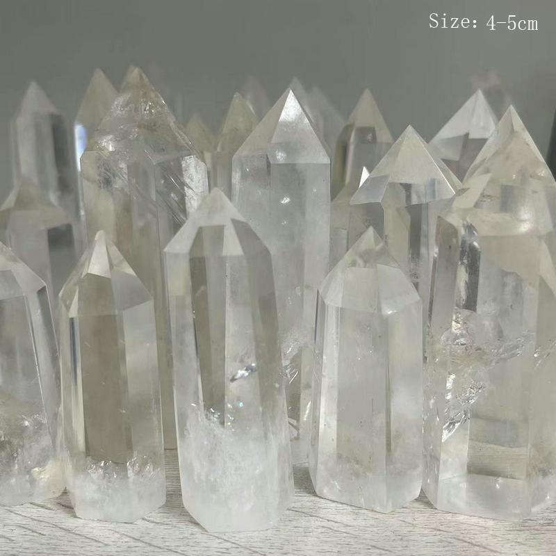 1pcs Brazilian Natural Quartz Crystal White Crystal Brazilian Crystal Healing Crystal Ornaments home decoration accessories NONE