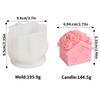 DIY Love Rose House Candle Mold 3D Gift Box Flower Pot Aromatherapy Soap Silicone Candle Making Tool Valentine's Day Decoration