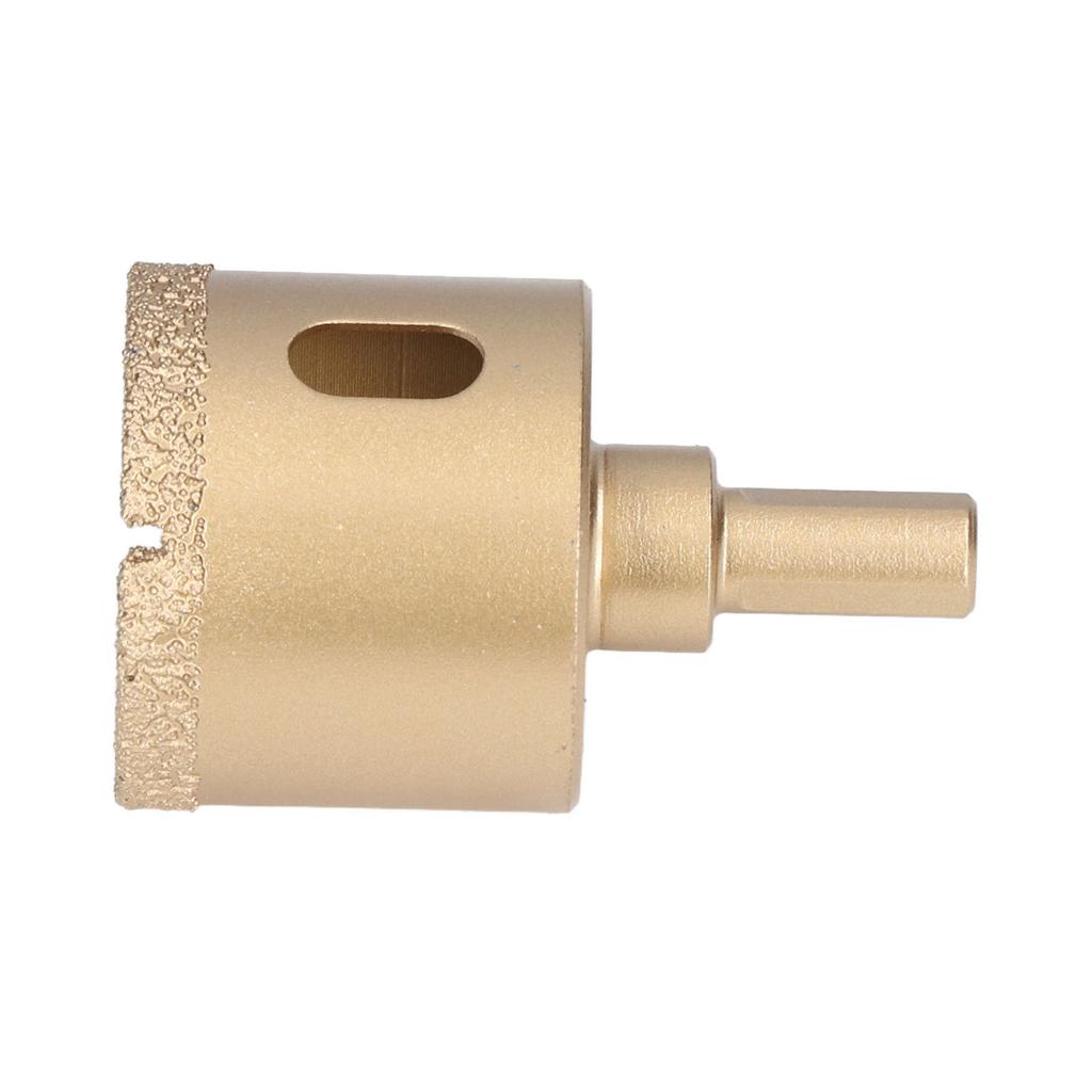 Hole Saw Carbon Steel Tile Holes Opener Drill Bit for Porcelain Glass Triangular Shank