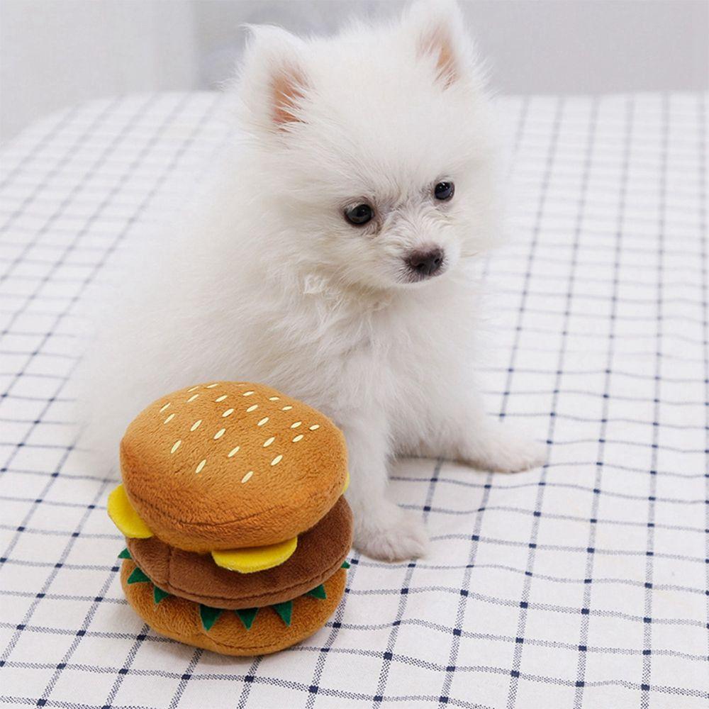 French Fries Burger Puppy Playing Chew Toys Pet Interacative Pet Supplies Dog Toys Pet Chew Toys
