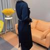 Large Size Small Fragrant Style Long Sleeved Women's Autumn and Winter New Fashion Style Slimming and Base Dresses