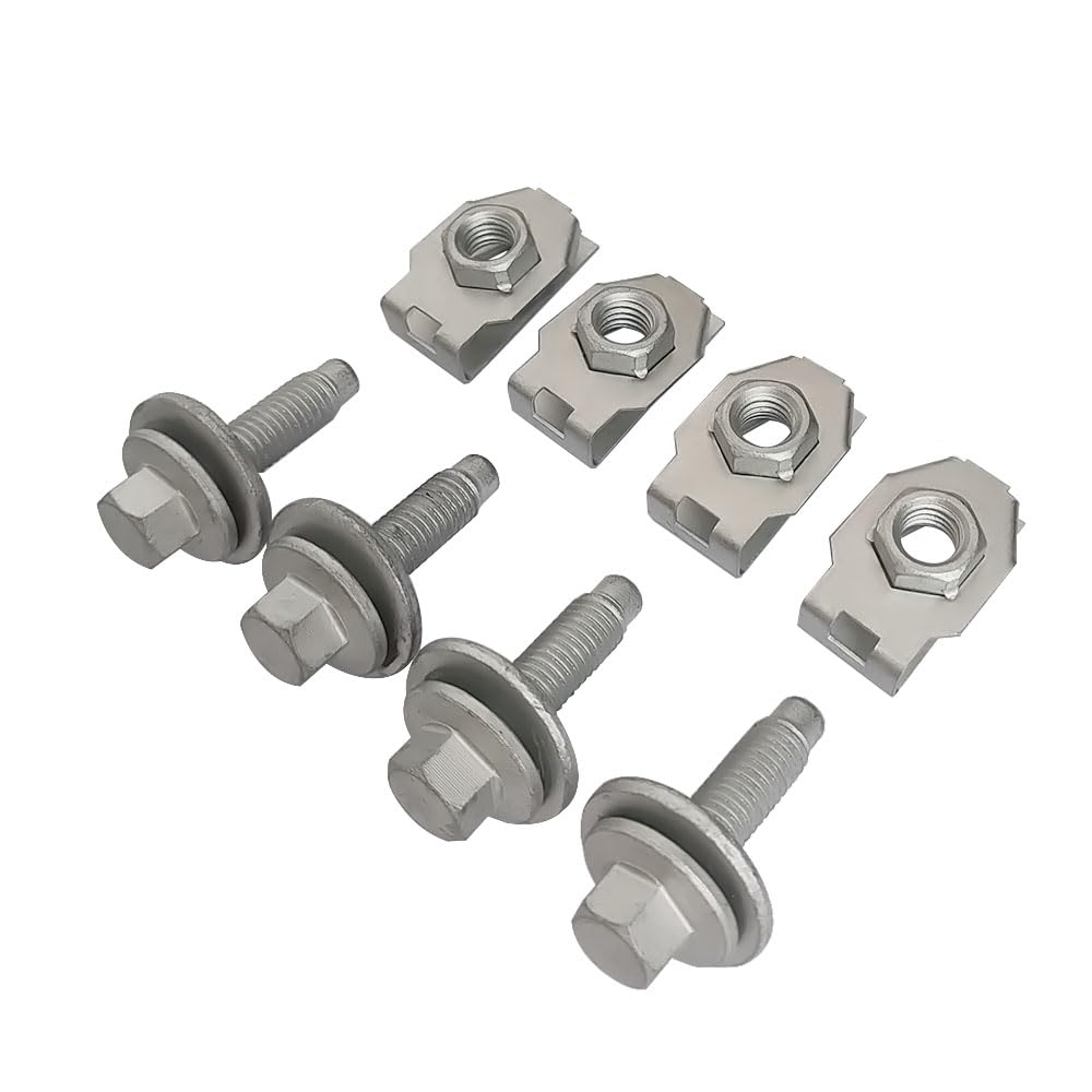 4034A Front Skid Plate Filter Nuts & Bolts Fits for Ford Expedition 2018-2024, for Lincoln Navigator 2018-2024, for Ford F-150 2015-2020, Set of 4