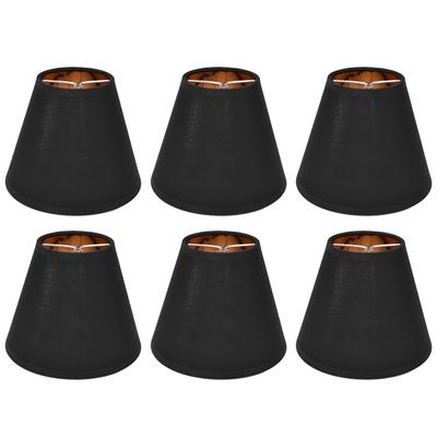 6PCS Pantalla de Lámpara de Tela Clip On Pantalla para E14 Mesa Araña Lámpara de Pie Lámpara de Pared