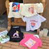 Girls' Casual Short-sleeved T-shirt Summer Children's Cotton Base Shirt