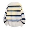 Pullovers Long Sleeves Sweaters Unisex Men's Jumper Couple Paragraph Winter Men's Korean Wear Knitted Cardigan Men's Stripes Round Neck Men's Tops