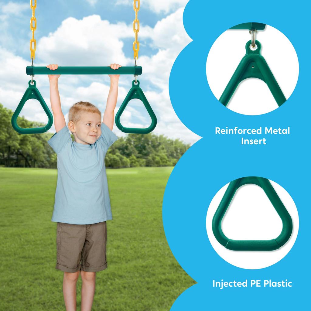 Joyfy 3 Pack Assorted Kids Swing Set Heavy Duty Swing Set Accessories Replacement for Adult Home Outdoor Backyard