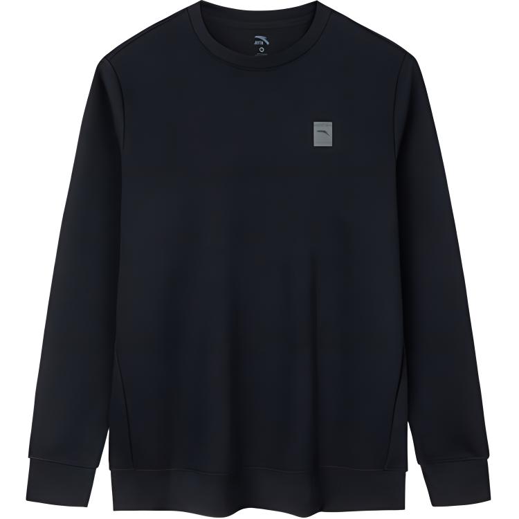 

Anta Training Series Breathable Round Neck Sweatshirt Men sweatshirt Black 152447710-4