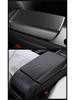 Tesla Model 3/Y Carbon Fiber Armrest Box Cover & Air Vent Protector.