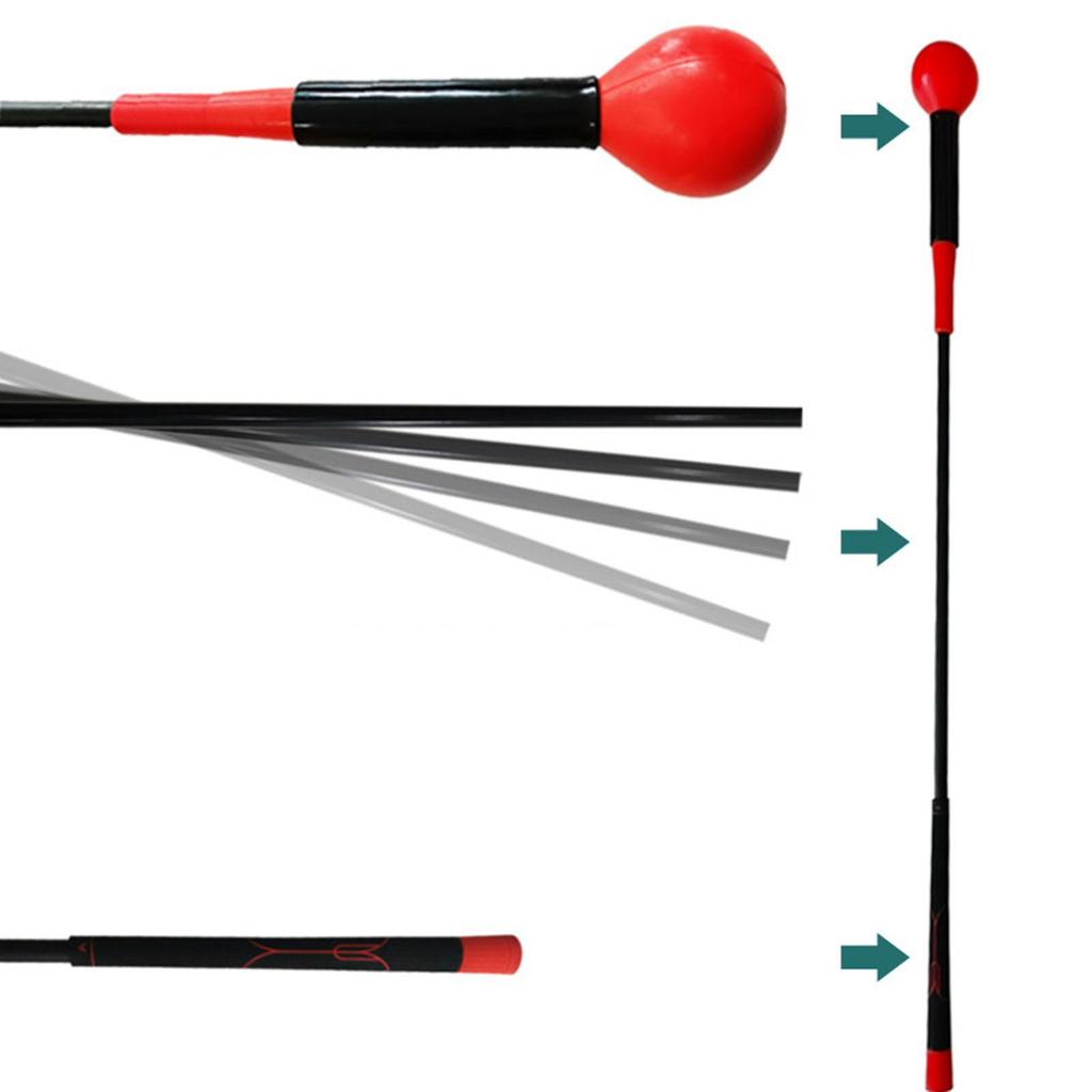 Golf Swing Trainer Portable Practice Tool for Beginner Women Enthusiast Red