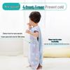 Pure Cotton Baby Sleeping Bag - All-Season Quilted Anti-Kick Blanket for Newborns