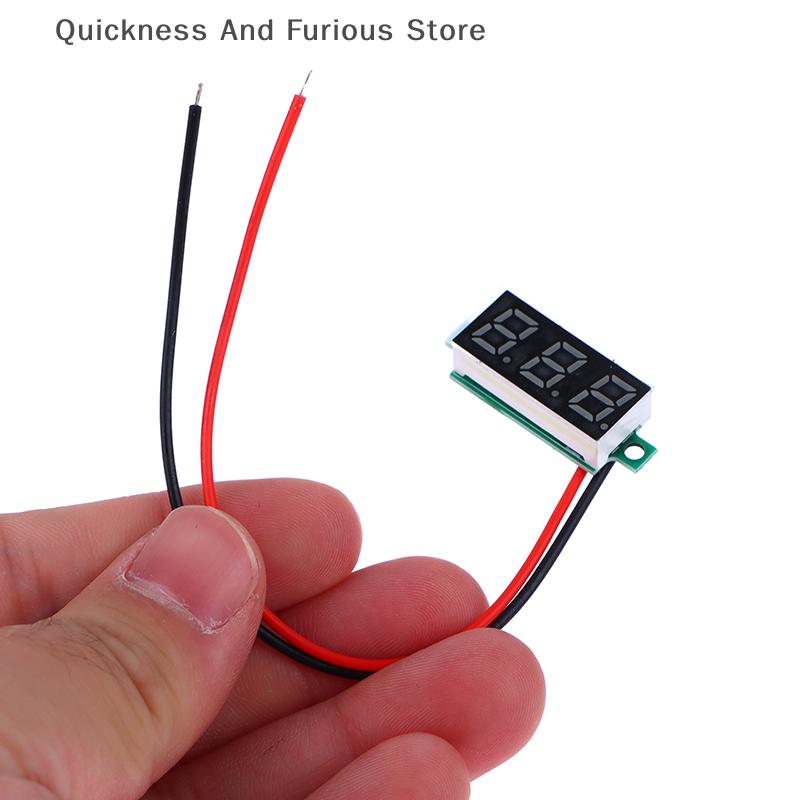 1pc DC5-30V Voltage Meter 0.28 Inch LED Digital Voltmeter Auto Car Mobile Power Voltage Tester Detector Red Green Blue Yellow