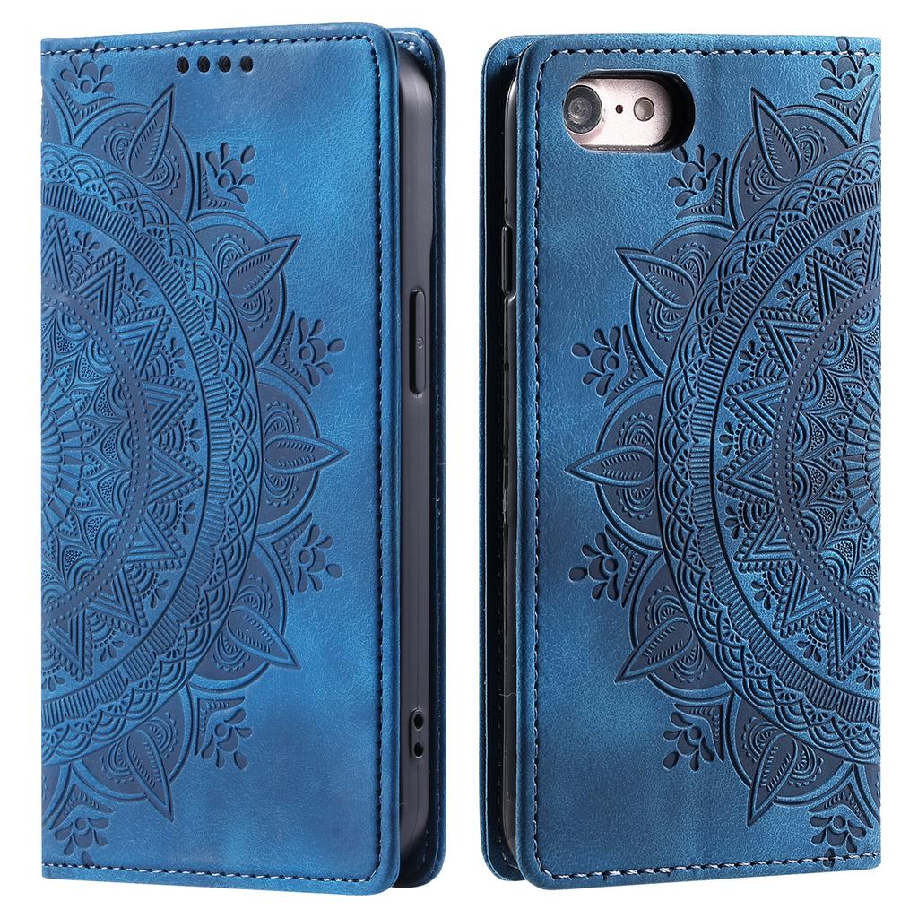 Style-010 For iPhone 16e Case Magnetic Closing Leather Phone Cover Pattern Imprinted
