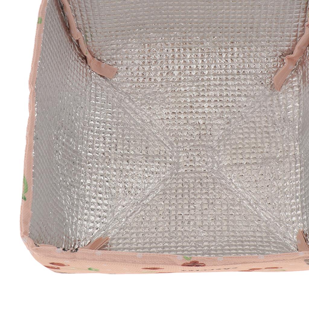 Dish Cover Food Insulation Foldable Aluminum Foil S