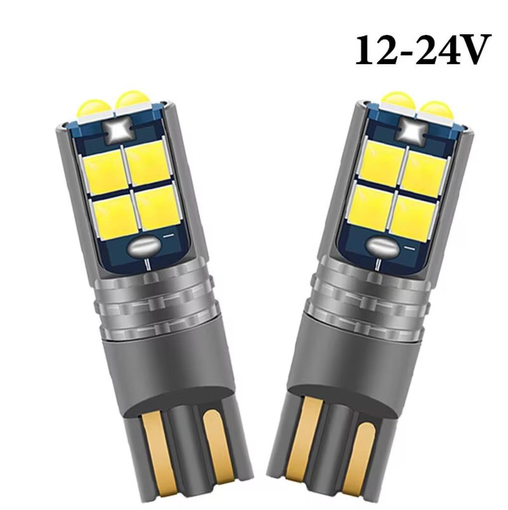 1x T10 W5W LED Canbus 12V 24V Led Bulbs 10SMD 194 168 Auto Car Interior Light Plate Dome Reading Lamp Clearance Light