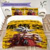 Goku Dragon Ball Threepiece Set 1 Duvet Cover 2 Pillowcase Without Core Without Core Bedding Set Soft And Comfortable