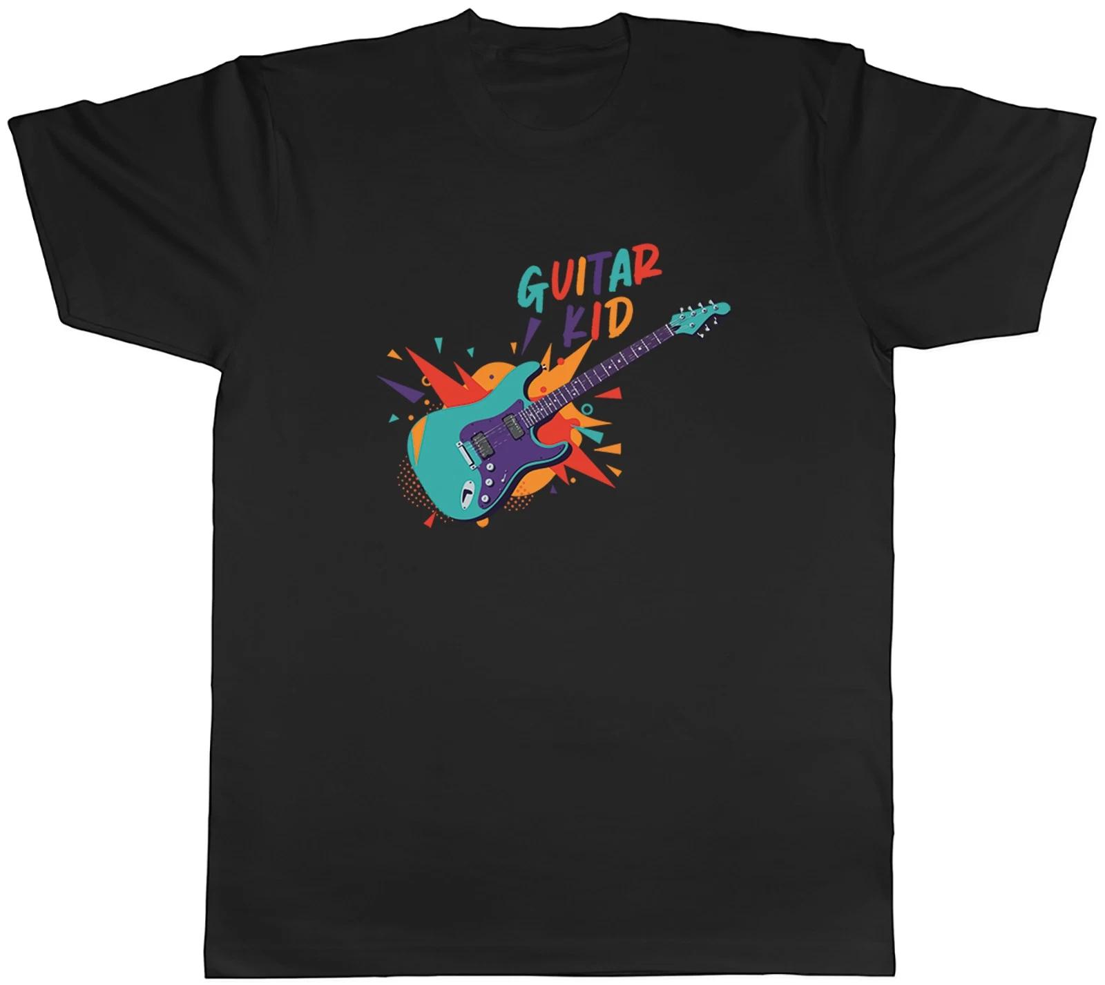 Guitar Kid Electric Guitar Musician Mens T-Shirt Tee Gift Top XS
