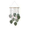 Green Woven Leaf Macrame Handmade Wall Hanging Tapestry  for Bedroom Living