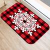 Merry Christmas! Red plaid print doormat  home decor  bathroom  kitchen  non-slip floor mat  living room  hallway rug.