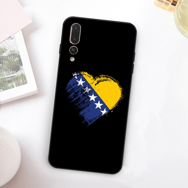 Bosna i Hercegovina Heart For Huawei Nova Y73 Y72 Y90 Y70 Y60 Y91 Y61 12s 12i 11i 8i 9 10 SE P60 P30 Pro P40 Lite Case