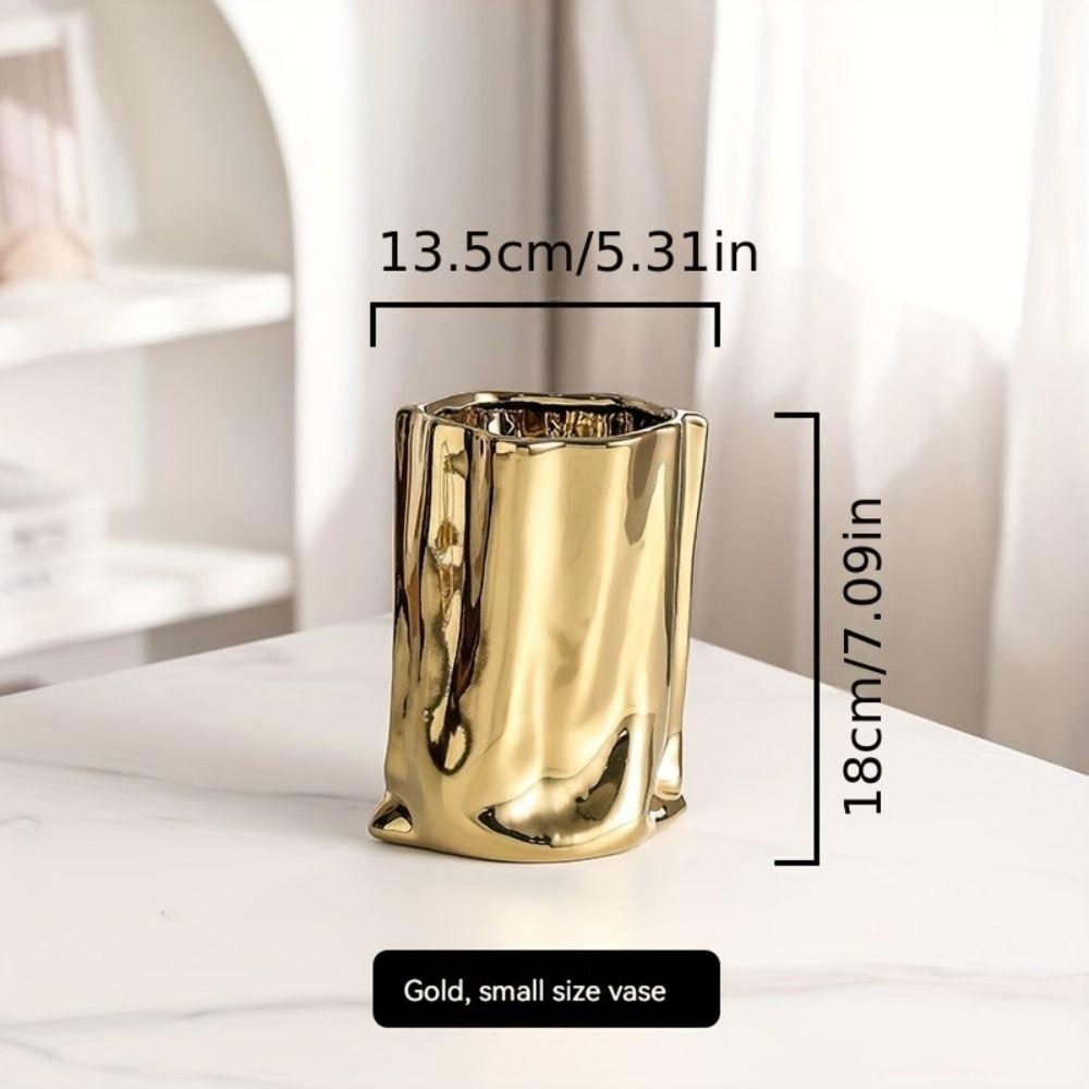 Minimalist Tabletop Flower Vase Elegant Decorative Bottles Hydroponic Flower Pot  Home Decoration
