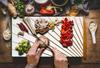 Glass Cutting Board 52X30 Pattern