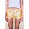 European and American Style Women's Irregular Sequined Bodycon Skirt Slim Shorts Beaded Low-Cut Short Skirt